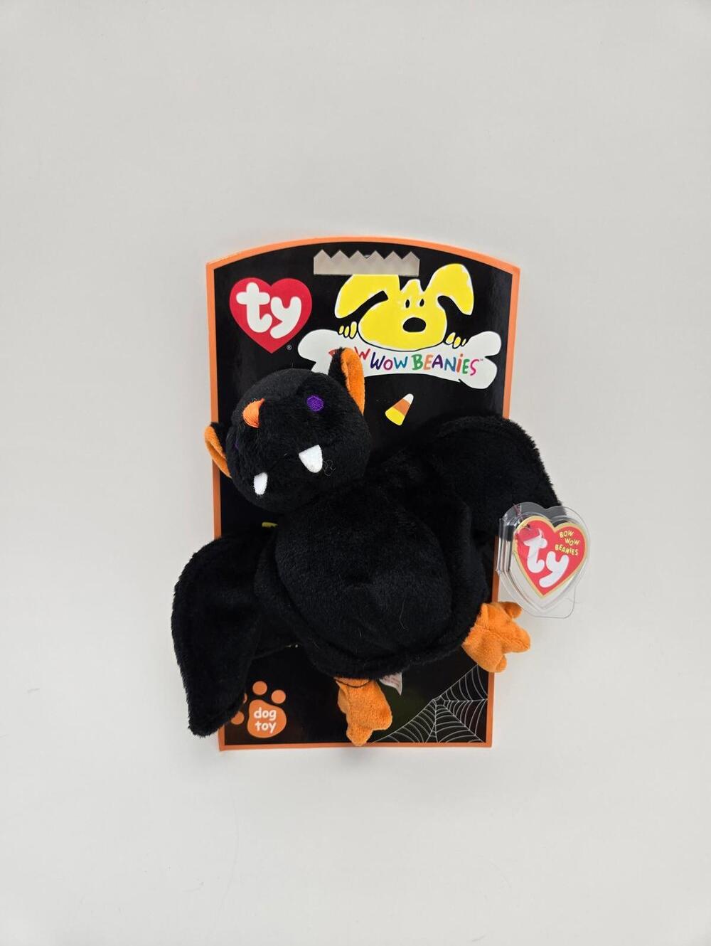 Ty Bow Wow Bat-e the Bat Designed as Dog Toy Turned to Collectors Item! (5 inch)